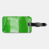 Abstrakte Malerei | Retro Green 12 Gepäckanhänger (Rückseite horizontal)