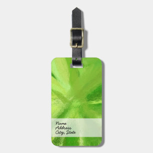 Abstrakte Malerei   Retro Green 5 Gepäckanhänger