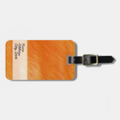 Abstrakte Malerei | Retro Orange 6 Gepäckanhänger (Vorderseite horizontal)