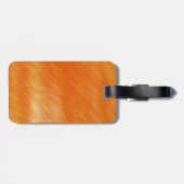 Abstrakte Malerei | Retro Orange 6 Gepäckanhänger (Rückseite horizontal)