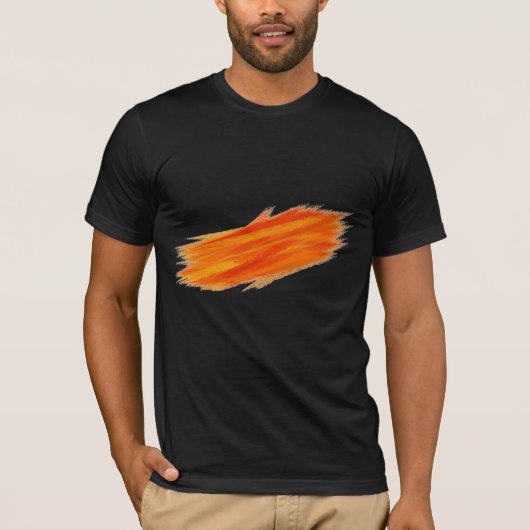 Abstrakte Malerei | Retro Orange T-Shirt (Vorderseite)