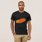 Abstrakte Malerei | Retro Orange T-Shirt (Vorne ganz)
