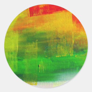 Abstrakte Malerei Runder Aufkleber