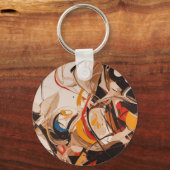 Abstrakte Malerei Schlüsselanhänger (Rückseite)