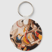 Abstrakte Malerei Schlüsselanhänger (Rückseite)