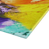 Abstrakte Malerei Schneidebrett (Ecke)