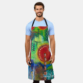 Abstrakte Malerei Schürze (Getragen)