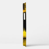 Abstrakte Malerei | Schwarz und Gelb Case-Mate iPhone Hülle (Rückseite / Rechts)