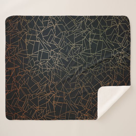 Abstrakte Malerei Sherpadecke (Vorderseite (Horizontal))