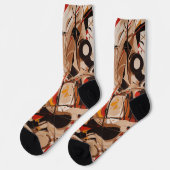 Abstrakte Malerei Socken (Linkes Detail)