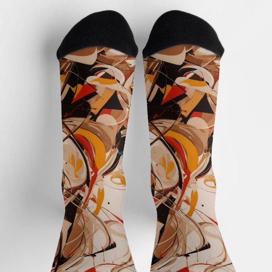 Abstrakte Malerei Socken (Oben)