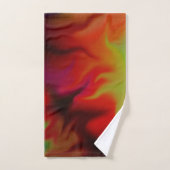 Abstrakte Malerei Splash Marmorierung Badhandtuch Set (Handtuch)