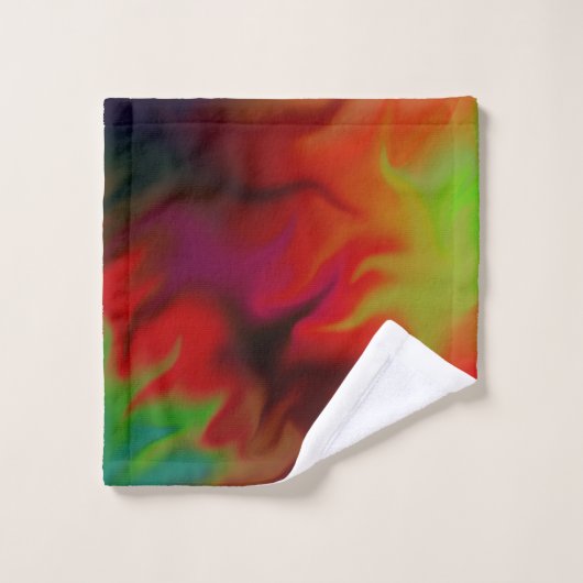 Abstrakte Malerei Splash Marmorierung Badhandtuch Set (Waschlappen)