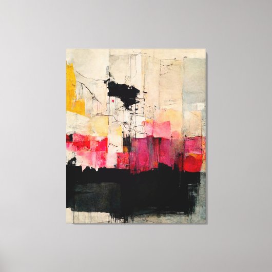 Abstrakte Malerei "Sümpfe". Canvas Print Leinwanddruck (Vorderseite)