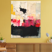 Abstrakte Malerei "Sümpfe". Canvas Print Leinwanddruck (Insitu (Wohnzimmer))
