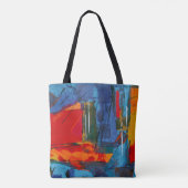 Abstrakte Malerei Tasche (Rückseite)