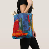 Abstrakte Malerei Tasche (Von Nahem)