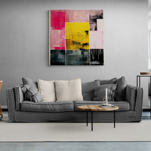 Abstrakte Malerei "The Fire Meer". Canvas Print Leinwanddruck