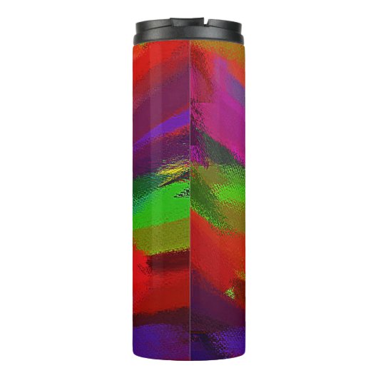 Abstrakte Malerei Thermosbecher (Rückseite)