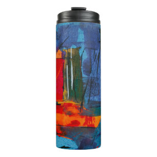 Abstrakte Malerei Thermosbecher