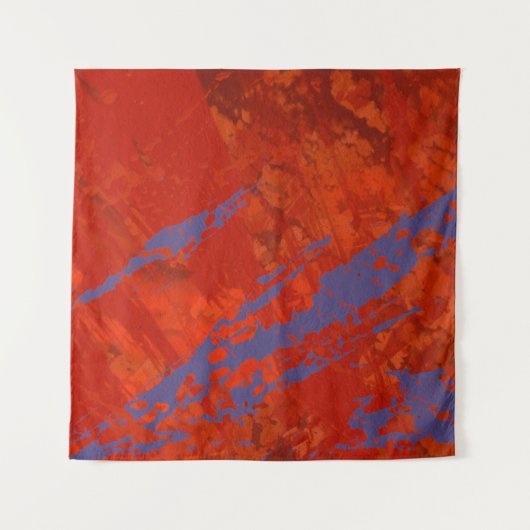 Abstrakte Malerei. Tinte aus handgefertigtem Bild. Wandteppich (Vorderseite)