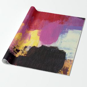 Abstrakte Malerei. Trendy Art Style. Helle Farbe Geschenkpapier
