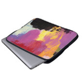 Abstrakte Malerei. Trendy Art Style. Helle Farbe Laptopschutzhülle (Vorne Knopf)