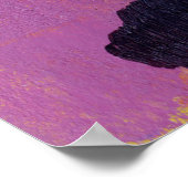 Abstrakte Malerei. Trendy Art Style. Helle Farbe Poster (Ecke)