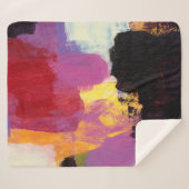 Abstrakte Malerei. Trendy Art Style. Helle Farbe Sherpadecke (Vorderseite (Horizontal))