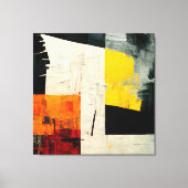 Abstrakte Malerei "Tropische Vibrationen". Leinwanddruck (Vorderseite)