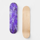 Abstrakte Malerei | violettes Plattergrunge Skateboard (Vorderseite)