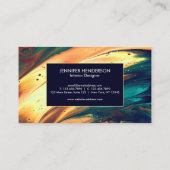 Abstrakte Malerei Visitenkarte (Rückseite)