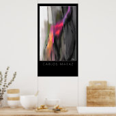 Abstrakte Malerei von Carlos Maraz Art Print Poster (Küche)