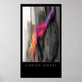 Abstrakte Malerei von Carlos Maraz Art Print Poster