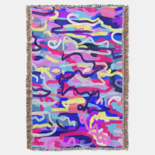 Abstrakte Malerei von Formen und Farben Decke (Vorderseite Vertikal)