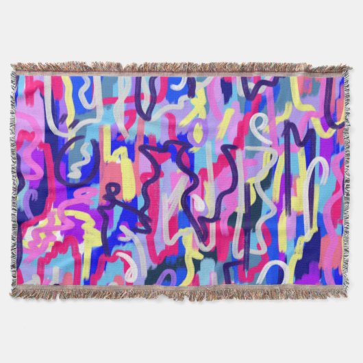 Abstrakte Malerei von Formen und Farben Decke (Vorderseite)