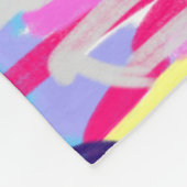 Abstrakte Malerei von Formen und Farben Fleecedecke (Ecke)