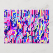 Abstrakte Malerei von Formen und Farben Postkarte (Vorderseite)