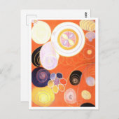 Abstrakte Malerei von Hilma af Klint Postkarte (Vorne/Hinten)