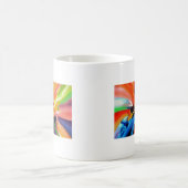 Abstrakte Malerei von Serdar Hizli Kaffeetasse (Mittel)