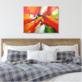 Abstrakte Malerei von Serdar Hizli Leinwanddruck (Insitu (Schlafzimmer))