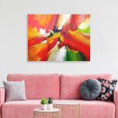 Abstrakte Malerei von Serdar Hizli Leinwanddruck (Insitu (Wohnzimmer))