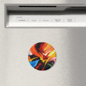 Abstrakte Malerei von Serdar Hizli Magnet (In Situ (Geschirrspüler))