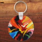 Abstrakte Malerei von Serdar Hizli Schlüsselanhänger (Vorderseite)