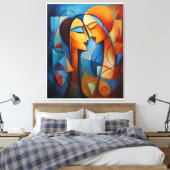 Abstrakte Malerei Wand an Leinwand Kunst, Dichtung (Insitu (Schlafzimmer))