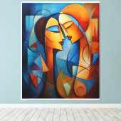 Abstrakte Malerei Wand an Leinwand Kunst, Dichtung (Insitu (Holzboden))