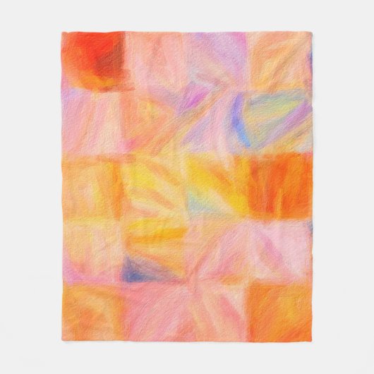 Abstrakte Malerei, Wandkunst, Leinwand, Ölfarbe, M Fleecedecke (Vorderseite)