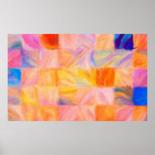 Abstrakte Malerei, Wandkunst, Leinwand, Ölfarbe, M Poster