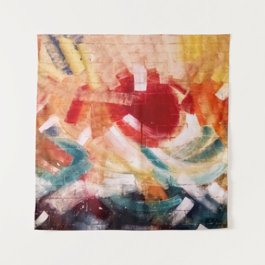 Abstrakte Malerei Wandteppich (Vorderseite)