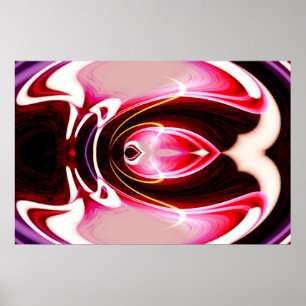 Abstrakte Malereien auf der Wand - Plakatdrucke Poster